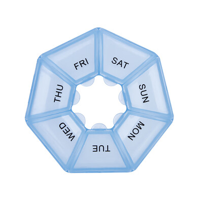 

7 Days Pill Box Splitters Weekly Pill Medicine Box Stand Organizer Container Sleeve
