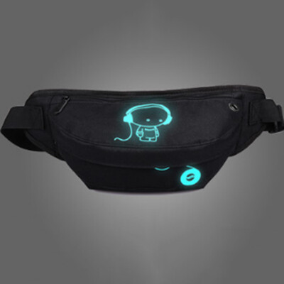

Casual Pockets Shoulder Bag Backpacks Luminous Bicycle Cycling Outdoor Leisure Waist Bag Sport Bag Nylon Bag