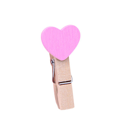 

Siaonvr 5 Pcs Clips Wall Decor DIY Creative Frame With Mini Colored Heart Clothespins