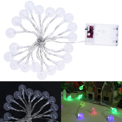

20LED Crystal Ball Bubble Light String Fairy Lamp Party Christmas Decor