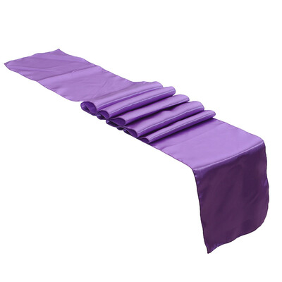 

Toponeto 30x275cm Satin Table Runner Wedding Reception Banquet Party Decoration