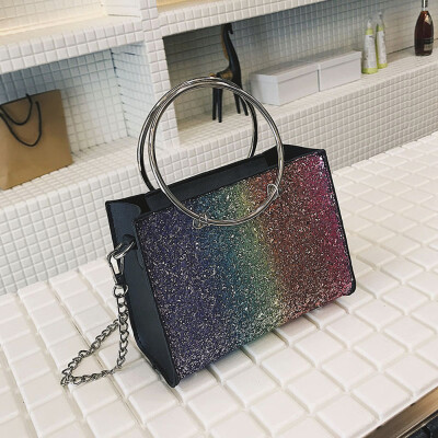 

Tailored 2Pcs Girls Women Retro Female Bling Sequins Crossbody Shoulder Bag Handbag
