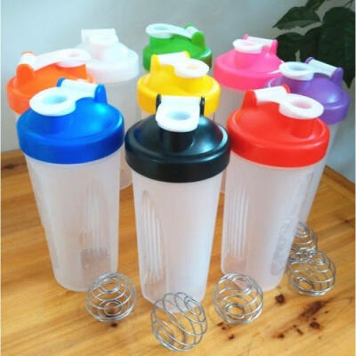 

Durable 600ml BPAfree Shake Protein Blender Shaker Mixer Cup Drink Whisk Bottle