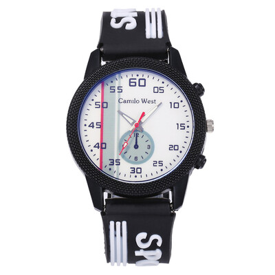 

Explosive models of mens sports silicone watches students casual outdoor quartz watch mens section