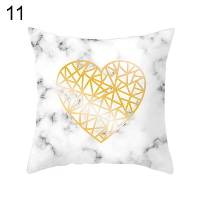 

Marbling Geometric Pattern Pillow Case Cushion Cover Home Office Chair Sofa Decor