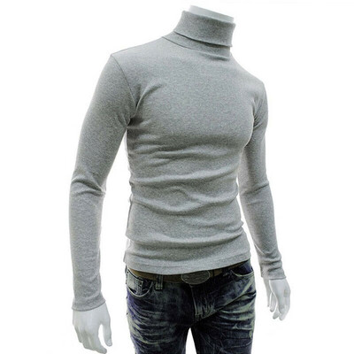 

Mens Winter Warm Cotton High Neck Pullover Jumper Sweater Tops Turtleneck