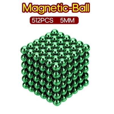 

512PCS Magnetic-Ball 5mm Building Toy Simple Design Office Adults Stress Relief Toys