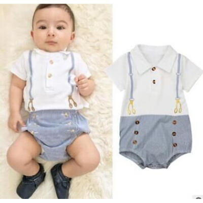 

Newborn Baby Kids Boys Girls Infant Romper Jumpsuit Bodysuit Cotton Outfit Set