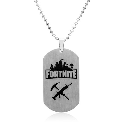 

New Hot Game Fortnite Dog Tag Necklaces Pendant Men Fashion Casual Male Necklace Jewelry Gifts
