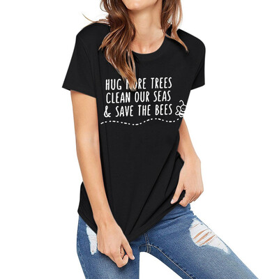 

Starmoon Womens Short Sleeve Casual Comfort Letter Print Tops T-shirt Loose Blouse