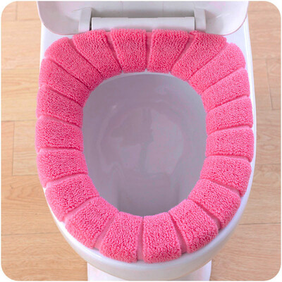 

Siaonvr Comfortable Velvet Coral Toilet Seat Cover Standard Pumpkin Pattern Cushion