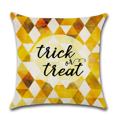 

Halloween Theme Linen Pillow Case Cover Ghost Witch Pumpkin throw pillow case Party Supplies