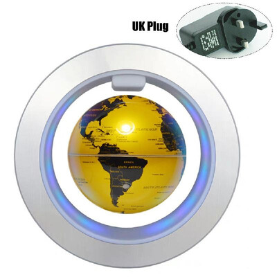 

Magnetic-Levitation Floating Globe 4" with LEDs Light Levitating World Map Globe for Home Office Desk Decoration Children Educatio