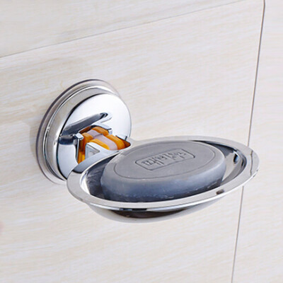 

Double Layer Soap Box Dishes Plastic Soap Holder Racks Holder Tray Storage Box Strong Suction Cup Bathroom Basket