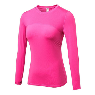 

YUERLIAN Womens Skinny Fitness T-Shirt Quick-drying Long Sleeve 2029 7486