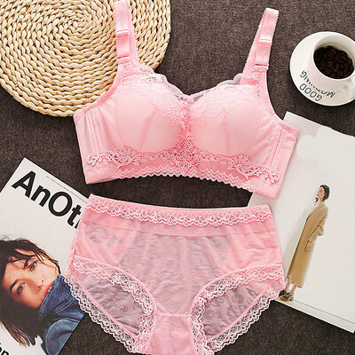 

〖Follure〗Woman Adjustment Type Lace Bra Set Comfortable Ventilation Sexy Lace Underwear
