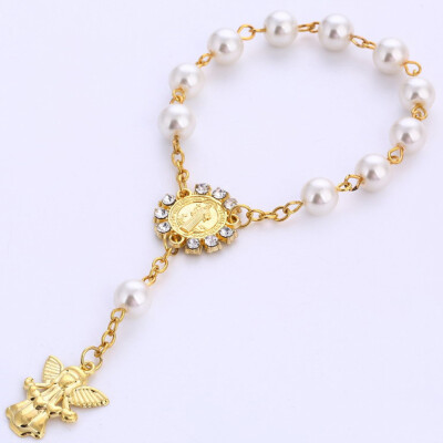 

Beaded Trendy Alloy resin Pave CZ Little Angel Charm Bracelet For Men Or Women Bracelet Jewelry