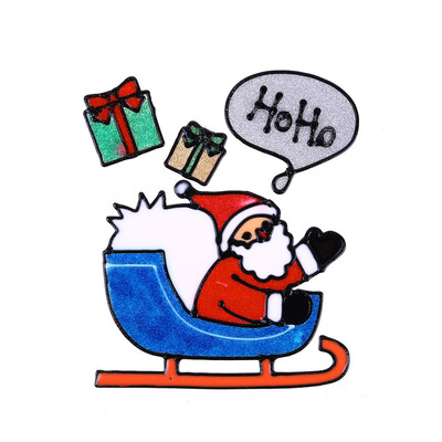 

Tailored New Year Stickers PVC Xmas Window Sticker Christmas DIY Decorations For Home