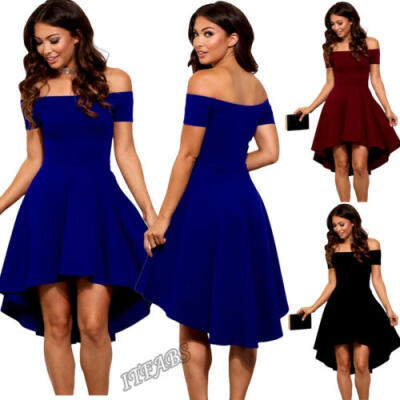 

Women Off Shoulder Dress Prom Evening Party Club Summer Beach Casual Mini Dress