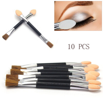 

Gobestart 10pcs Women Disposable Double Ended Sponge Brush Eye Shadow Applicator Tools