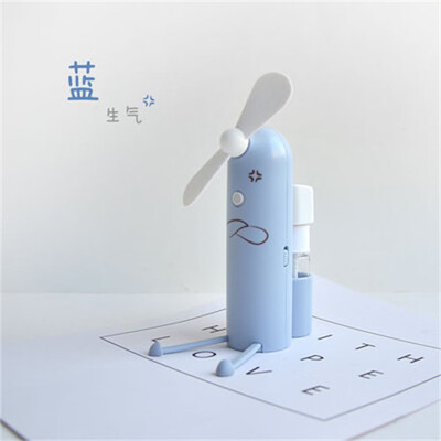 

〖Follure〗USB Mini Fan With Water Spray Bottle Cartoon Handheld Fan For Office Desktop