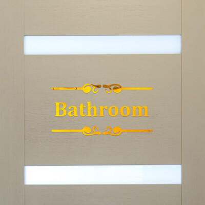

〖Follure〗Creative Diy Fashion Personality 3D Wall Stickers Toilet Bathroom Tips Stickers