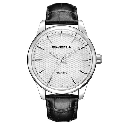 

Gobestart Fashion Mens Date Leather Sport Quartz Noctilucent Wrist Watch Stainless Steel