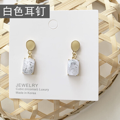 

2019 new brand design drop oil color resin earrings fashion jewelry generous minimalist Korean earrings for women