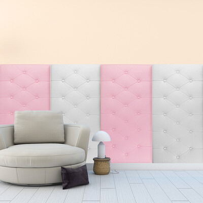 

Inkfish anti-collision wall stickers soft pack pink 7239 kindergarten baby anti-collision wall stickers cool soft package
