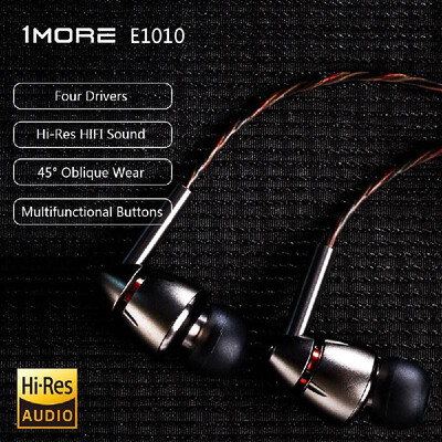 

Xiaomi 1MORE Quad Driver In-ear Headphones HiFi Hi-Res Wired Line-Control Earbuds With Mic 35mm Sports Earphones For Android Phon