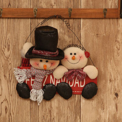 

〖Follure〗Santa Snowman Elk Xmas Door Tag Happy Christmas Party Hanging Door Decor