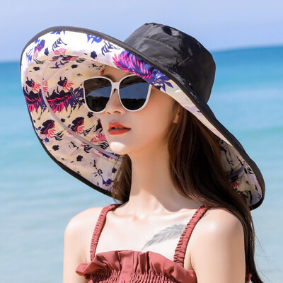 

New spring&summer hat eaves adjustable size fisherman hat outdoor sunshade zipper size eaves sunhat