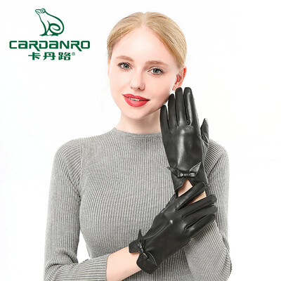 

Cardan Road CARDANRO Sheepskin Gloves Womens Winter Warm Gloves Womens Outdoor Riding Gloves Windproof&Cold Sheepskin Plus Velvet Touchscreen Gloves Womens Gift Box YP8093