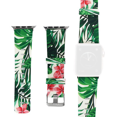 

〖Follure〗Silicone Floral Pattern Strap Replacement Watchband For Apple Watch 4321 3840mm