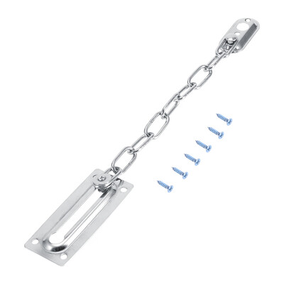 

Greensen Stainless Steel Safety Guard Door Chain Security Lock Latch With ScrewsSilver Safety Guard Chain Door Guard Chain