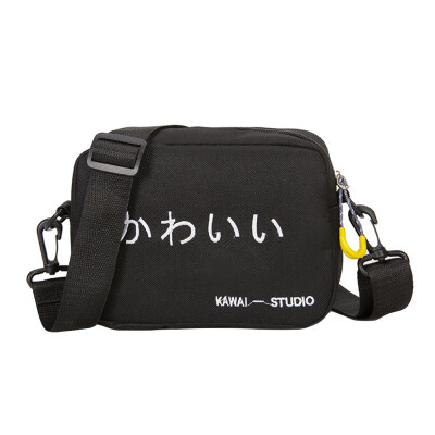

Women Letter Printed Casual Shoulder Bag Outdoor Zipper Canvas n Cross-body Bag Ladies Young Style Handbag Bolso Mujer