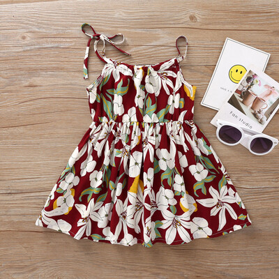 

Toddler Baby Girls Princess Floral Sunflower Beach Party Casual Dress Clothes