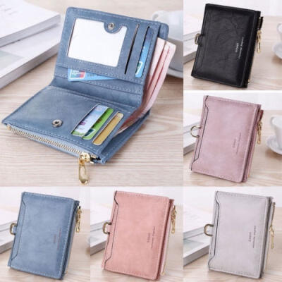 

New Womens Leather Small Mini Wallet Card Holder Zip Coin Purse Clutch Handbag