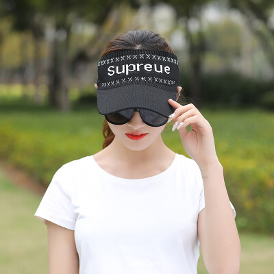 

Empty top hat female summer leisure Korean version of the sun hat sports sun-proof ingato hat outdoor running sun hat