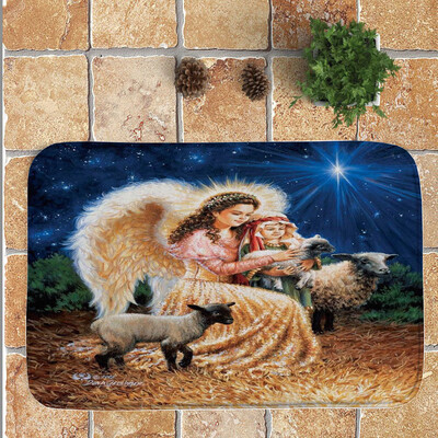 

Gobestart Merry Christmas Welcome Doormats Indoor Home Carpets Decor 40x60CM