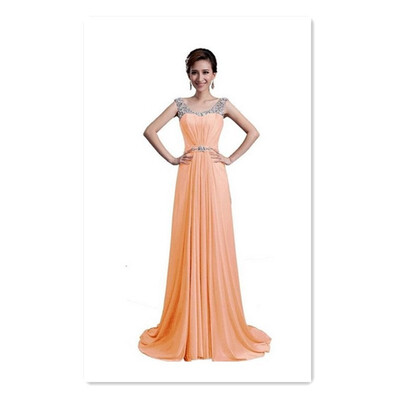 

2018 diamond long model catwalk dress bridesmaid dinner dress costume dance