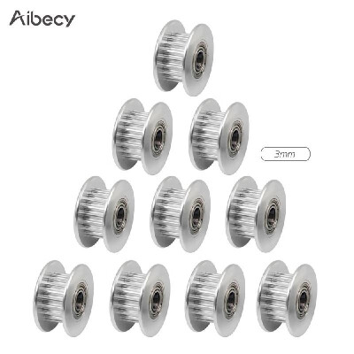 

Aibecy Idle Pulley Gear Wheel Aluminium Idler Gear Teeth 3mm4mm5mm Core Diameter 3D Printers Parts for GT2 6mm Wide Timing Belt