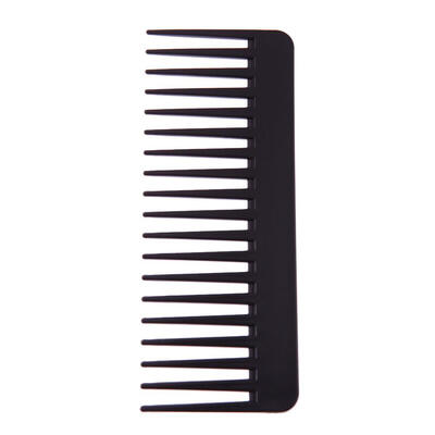 

Black Plastic Wide Teeth Comb Wavy Hair Styling Detangling Wide Comb