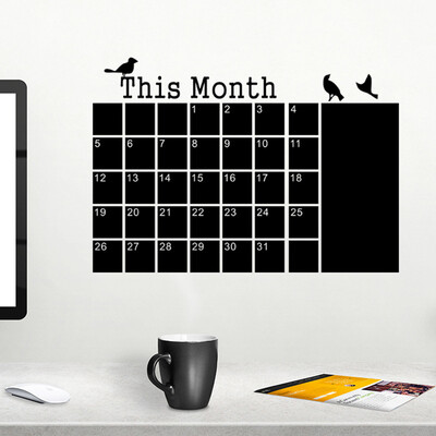 

Siaonvr DIY Monthly Planner Calendar Blackboard Chalk Board Removable Wall Sticker Decal