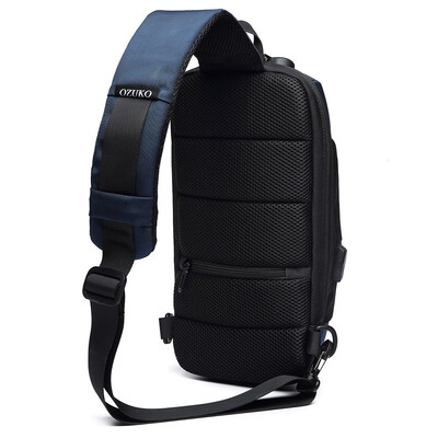 

Gobestart OZUKO Mens Multi-function Messenger Bag Anti-theft Waterproof Travel Chest Bag
