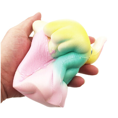

Siaonvr 15cm Rainbow Dumbo Cream Scented Squishy Slow Rising Squeeze Strap Kids Toy Gift