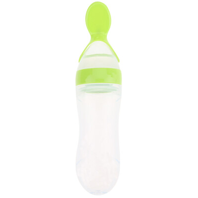 

90ml Silicone Extrusion Type Feeding Spoon Rice Paste Feeding Bottle