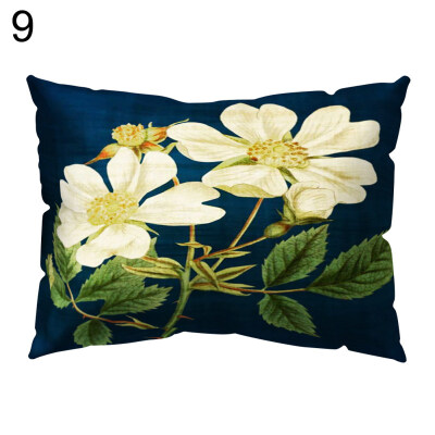 

Tropical Plant Flower Bird Pillow Case Cushion Cover Sofa Bed Car Office Decor