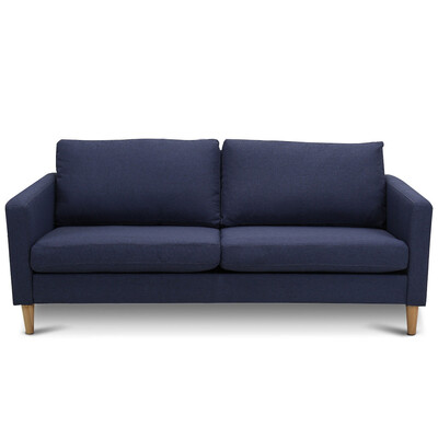 

Modern Fabric Couch Sofa Love Seat Upholstered Bed Lounge Sleeper 2-Seater New-Blue