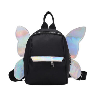 

Women Wing Butterfly Cute Backpack Teenager Girls School Nylon Rucksack